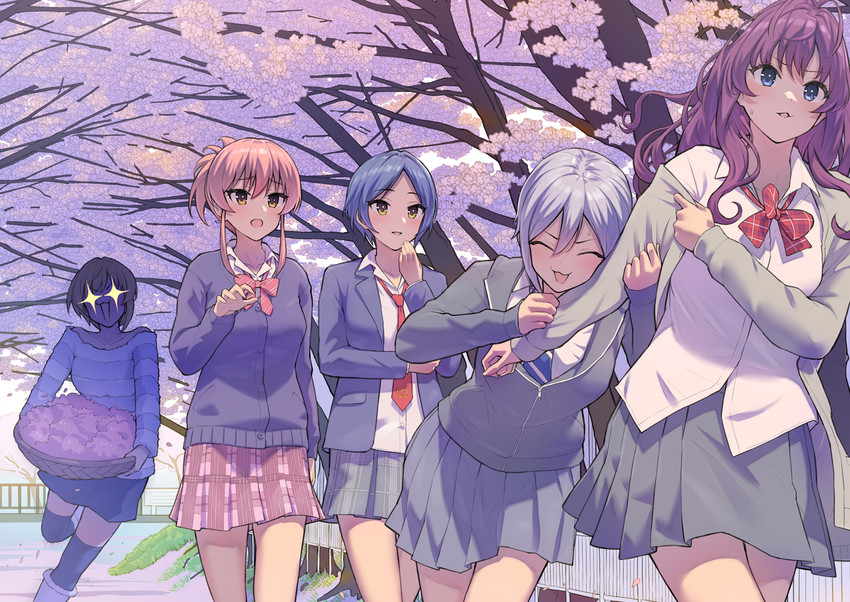 jougasaki mika, ichinose shiki, hayami kanade, miyamoto frederica, and shiomi syuko (idolmaster and 1 more) drawn by morimiya_masayuki