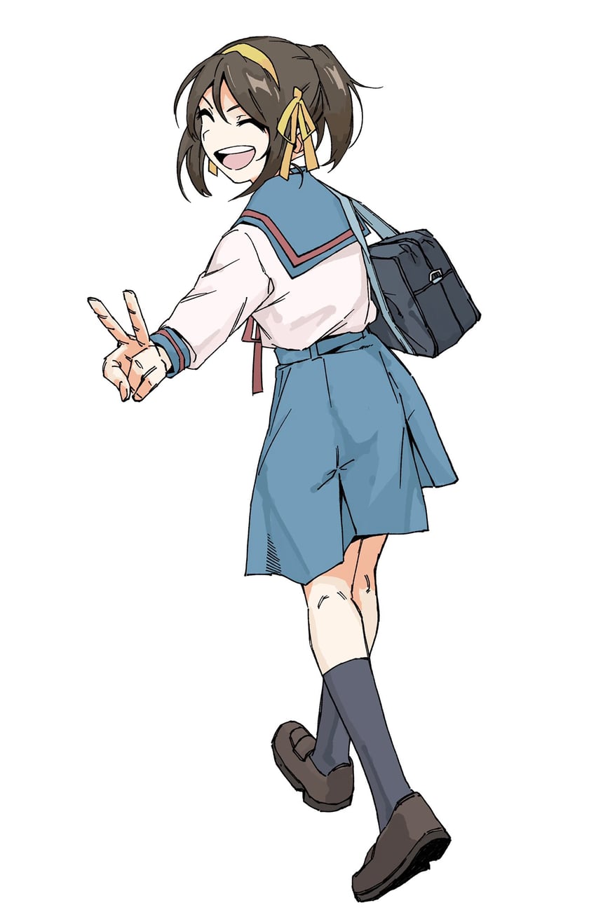 suzumiya haruhi (suzumiya haruhi no yuuutsu) drawn by chorohanage
