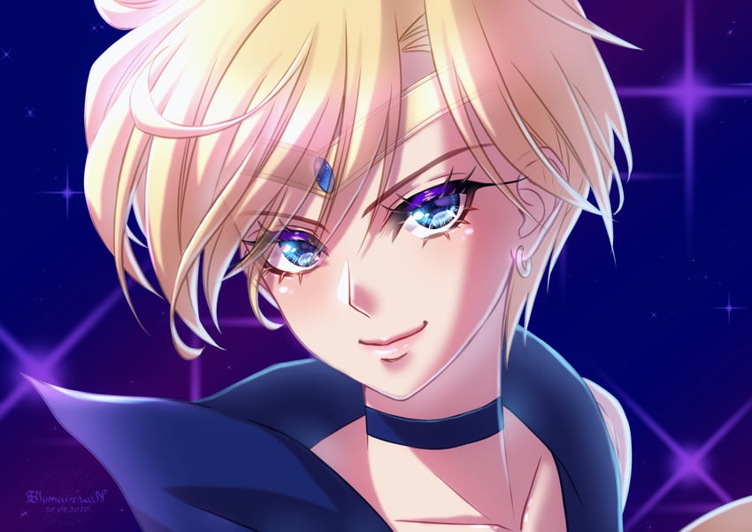 ten'ou haruka and sailor uranus (bishoujo senshi sailor moon) drawn by blue_playnet