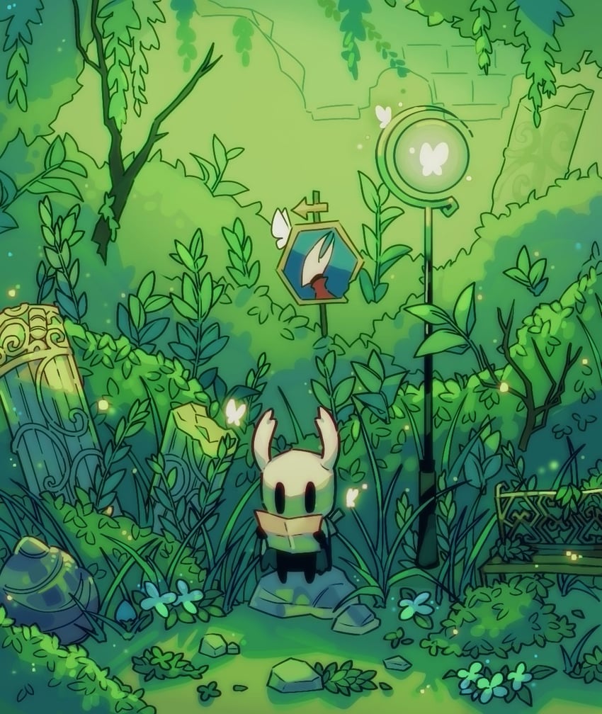 knight and hornet (hollow knight) drawn by rdif_hk
