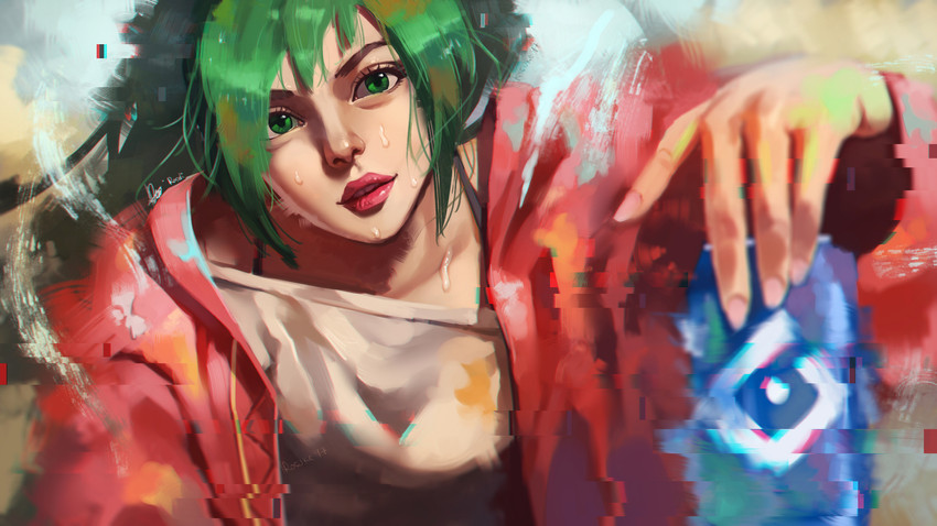hatsune miku (vocaloid and 1 more) drawn by rosdi