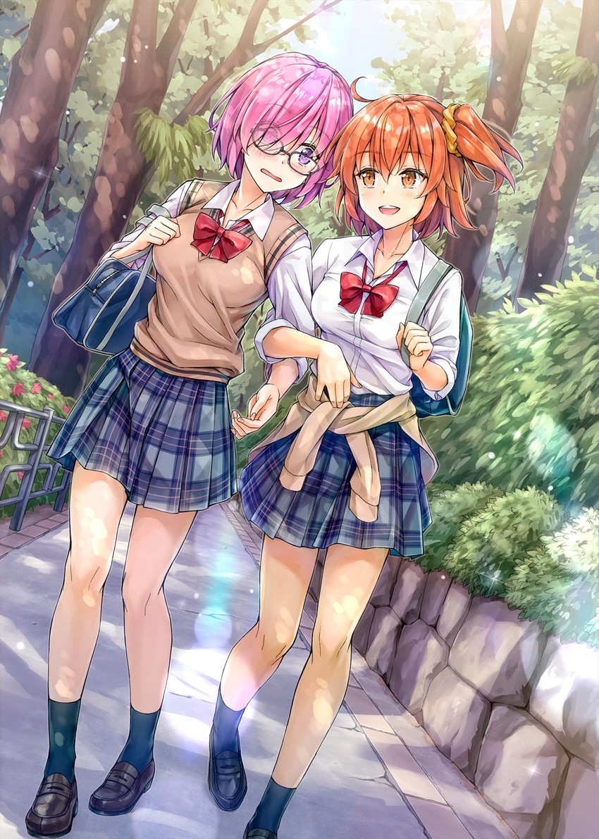 mash kyrielight and fujimaru ritsuka (fate and 1 more) drawn by koyuki_(kotatsu358)