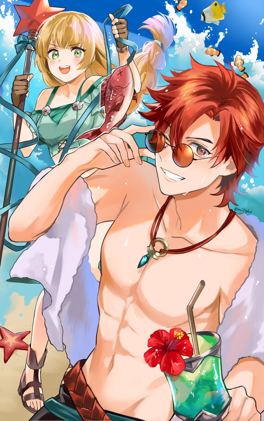 ingrid brandl galatea and sylvain jose gautier (fire emblem and 2 more) drawn by umou_(user_xxhp7583)