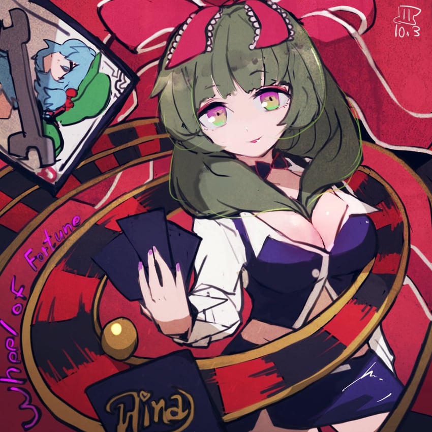 kawashiro nitori and kagiyama hina (touhou) drawn by maaru_(akira428)