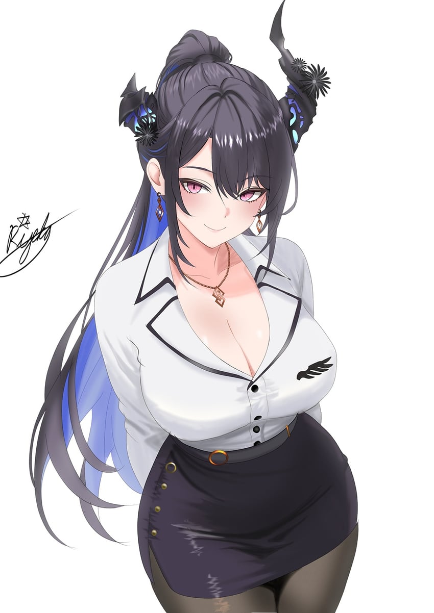 nerissa ravencroft (hololive and 1 more) drawn by rijeka1918