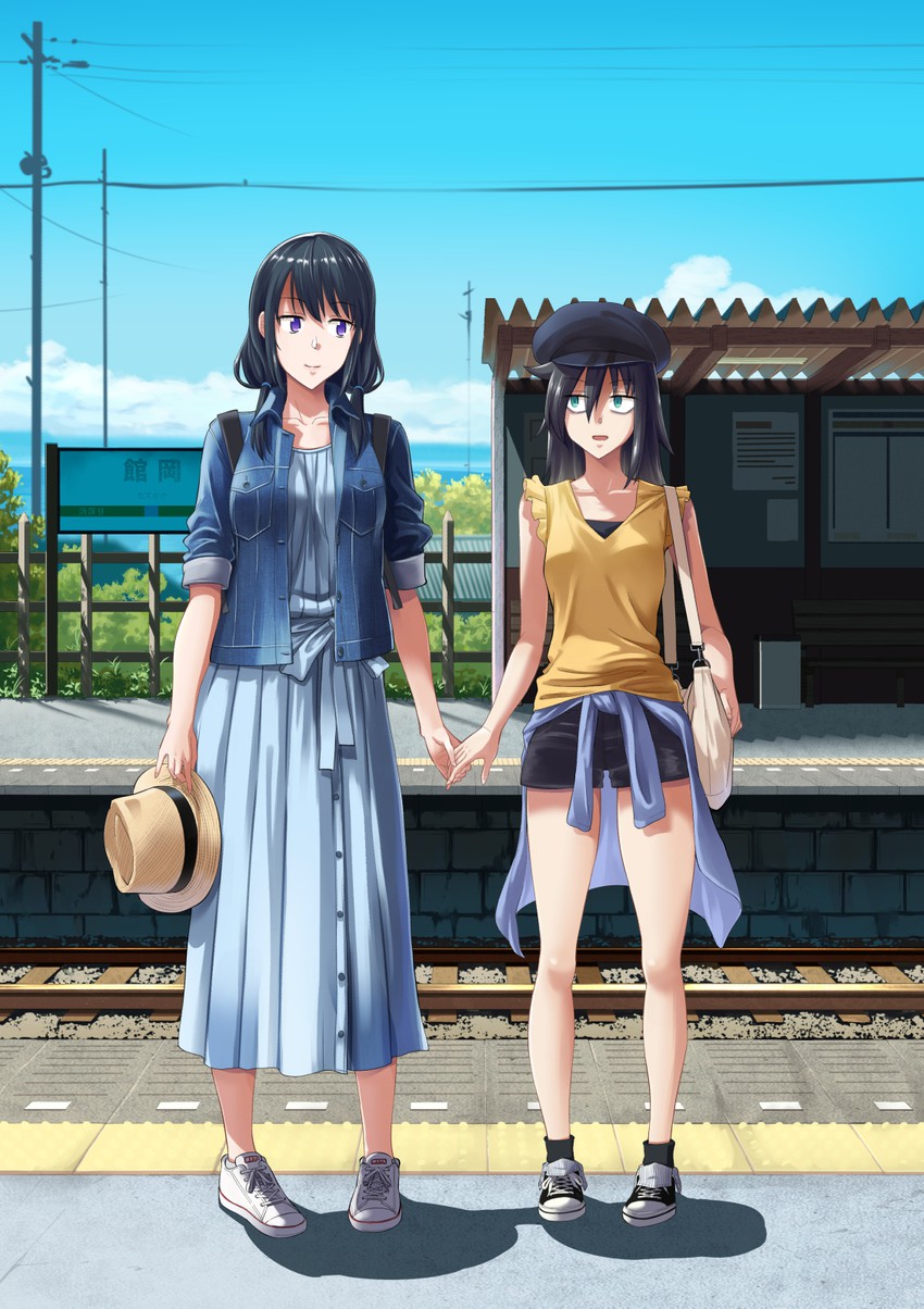 kuroki tomoko and tamura yuri (watashi ga motenai no wa dou kangaetemo omaera ga warui!) drawn by orikuchi_hirata