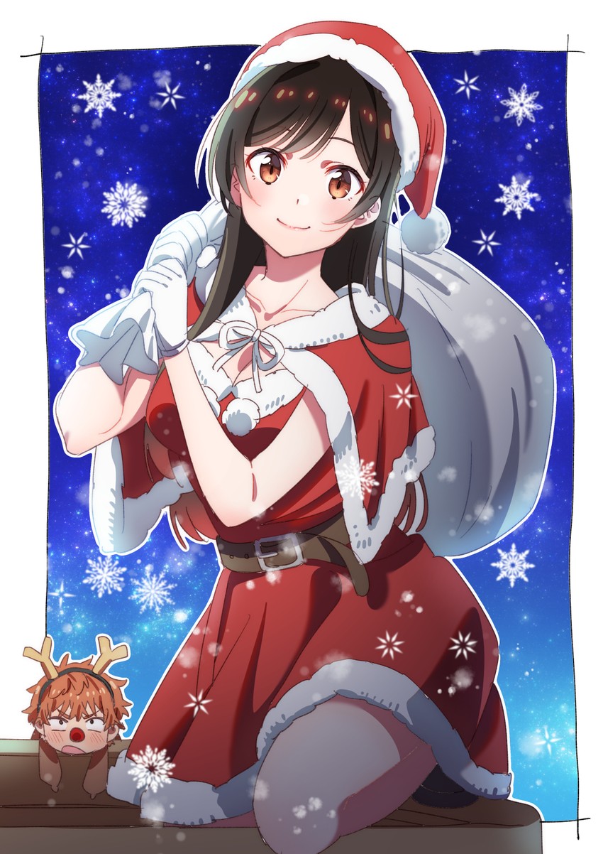 mizuhara chizuru and kinoshita kazuya (kanojo okarishimasu) drawn by hirayama_kanna