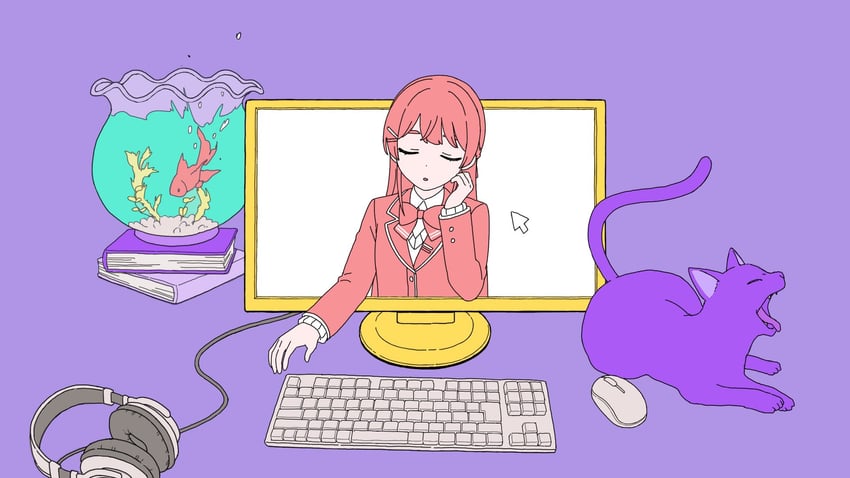 tsukino mito (nijisanji and 1 more) drawn by namiko817