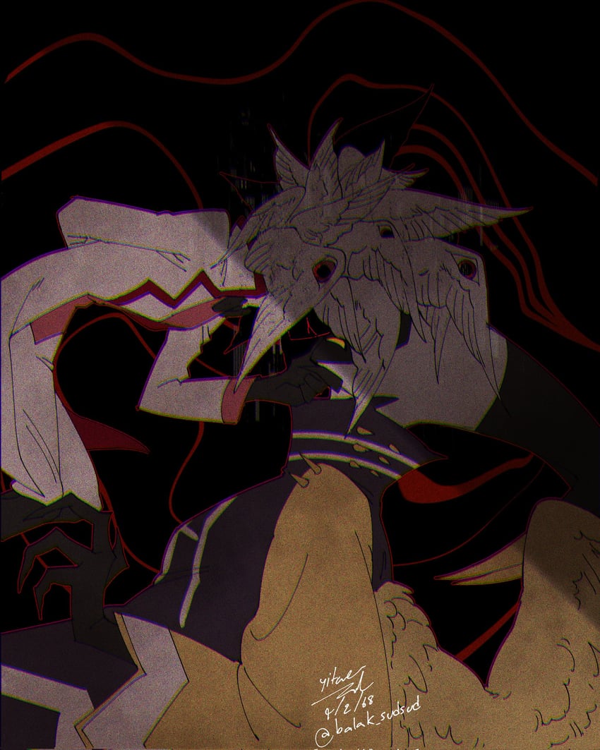 lucifer morningstar and adam (hazbin hotel) drawn by yitaraziel