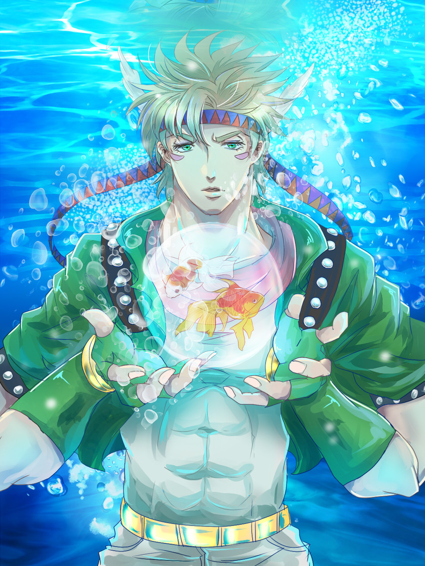 caesar anthonio zeppeli (jojo no kimyou na bouken and 1 more) drawn by aiu123456