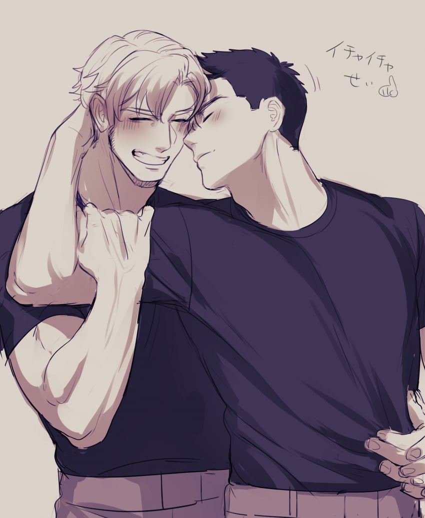 ao isami and lewis smith (yuuki bakuhatsu bang bravern) drawn by yuzuki_(hmr813k)