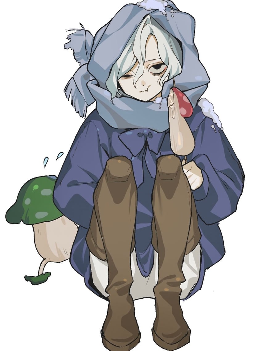 mithrun and walking mushroom (dungeon meshi) drawn by hamita_(rikopin_ika)