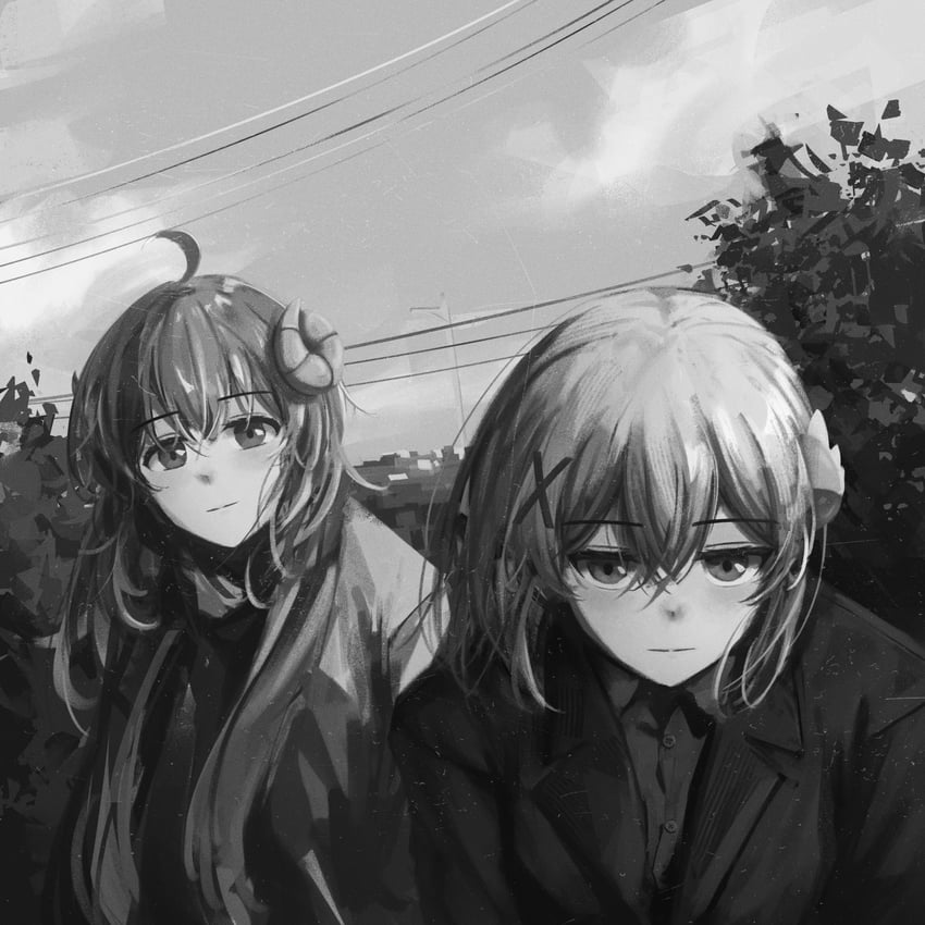 yoshida yuuko and chiyoda momo (machikado mazoku) drawn by mayoo03