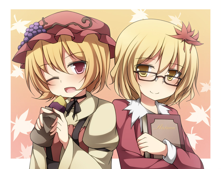 aki minoriko and aki shizuha (touhou) drawn by creta_(taku10)