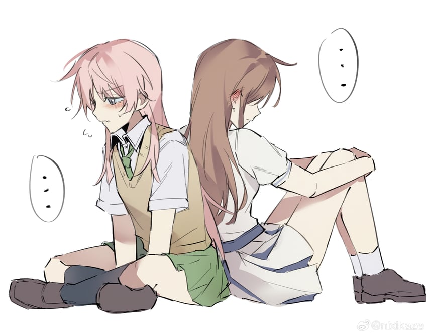 chihaya anon and nagasaki soyo (bang dream! and 1 more) drawn by shiba257