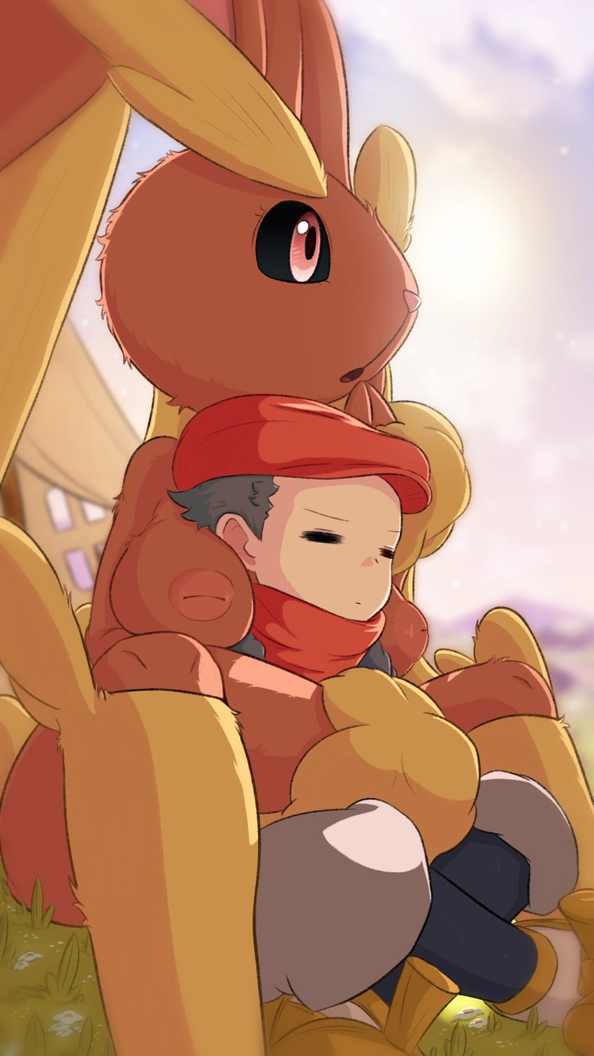 lopunny and rei (pokemon and 1 more) drawn by greatm8