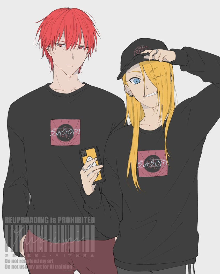 deidara and sasori (naruto and 1 more) drawn by hayamin35