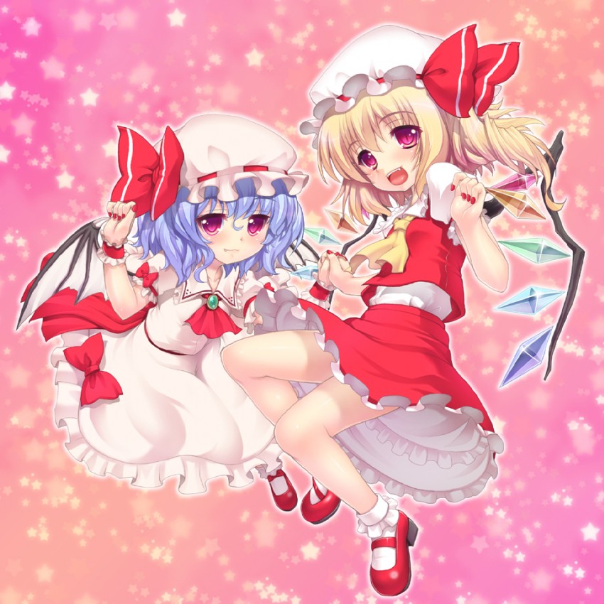 remilia scarlet and flandre scarlet (touhou) drawn by kotobuki_utage