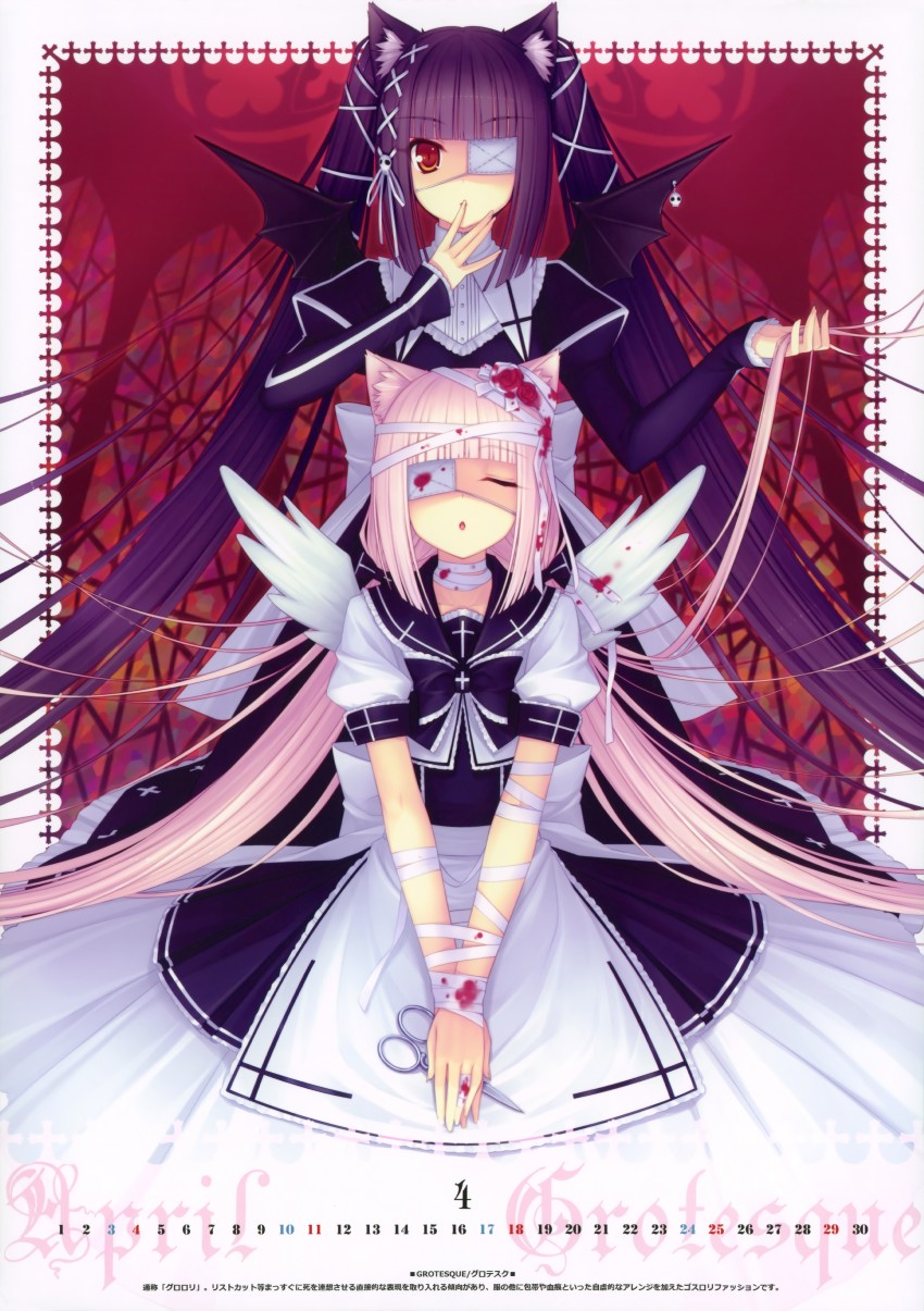 chocola and vanilla (nekopara) drawn by sayori_(neko_works)