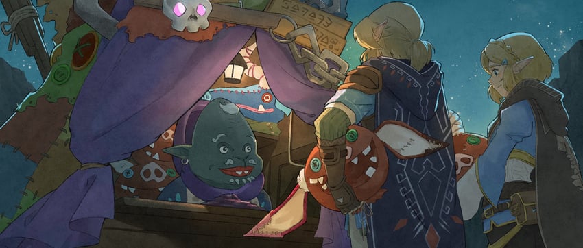 link, princess zelda, bokoblin, moblin, and kilton (the legend of zelda and 1 more) drawn by yangyaozigo