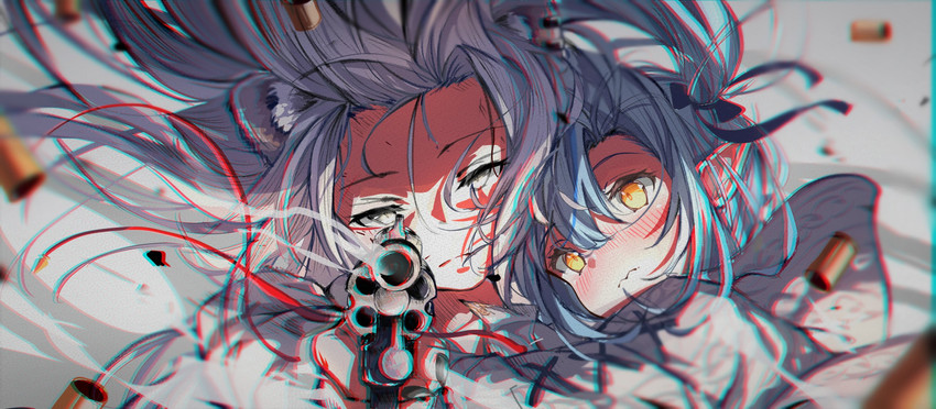yukihana lamy and shishiro botan (hololive) drawn by c4_art