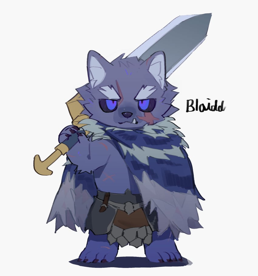 blaidd the half-wolf (elden ring) drawn by loss_kim