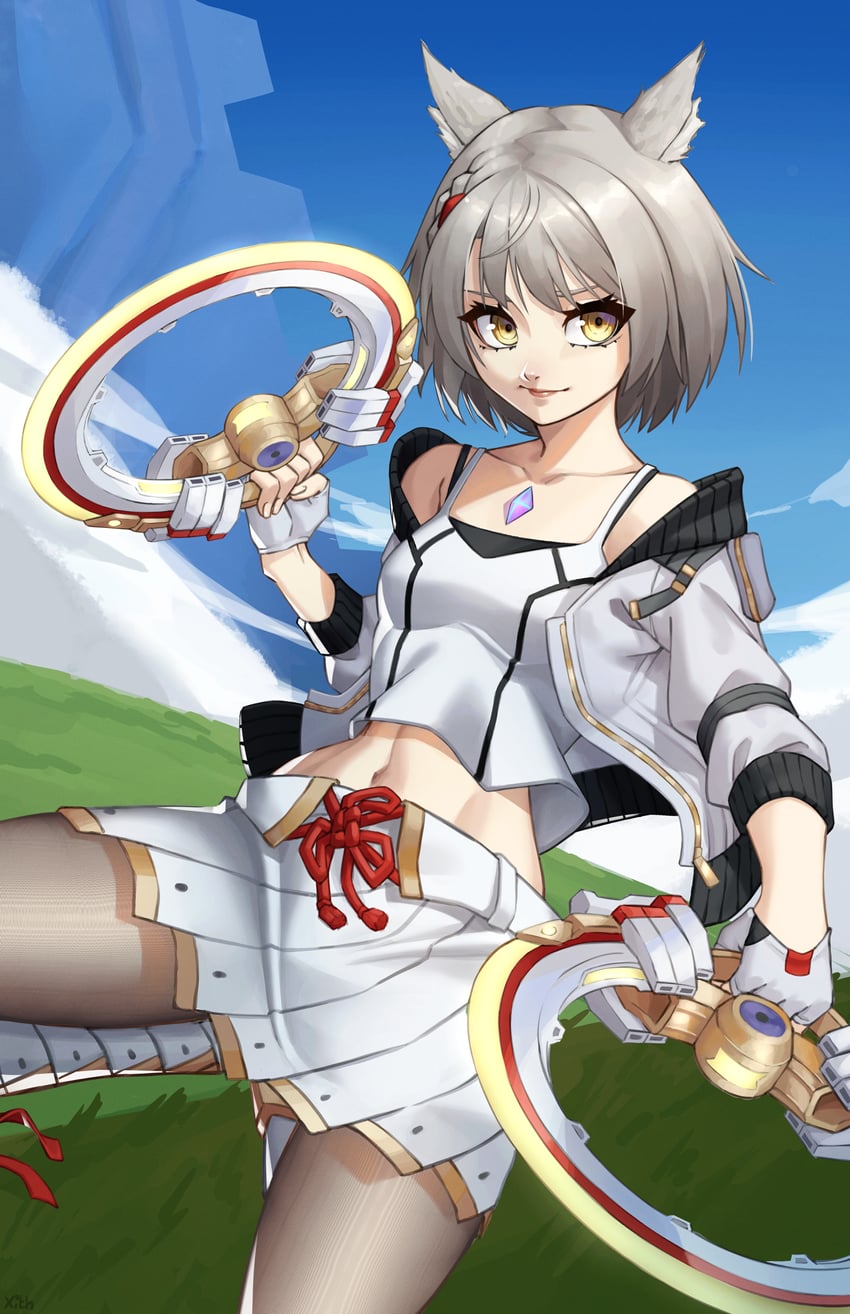 mio (xenoblade chronicles and 1 more) drawn by x_xith_x