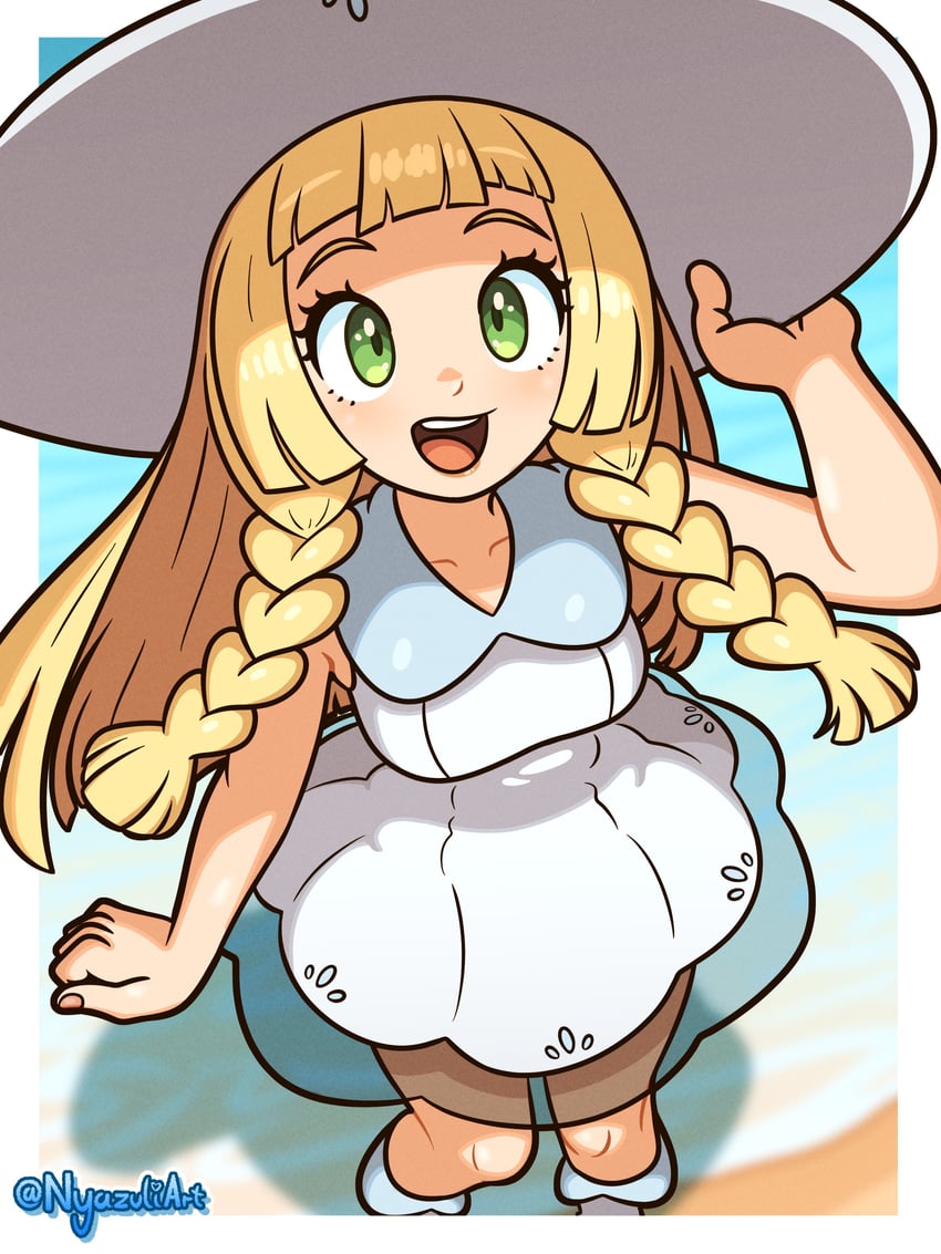 lillie (pokemon and 1 more) drawn by lazuli_witch
