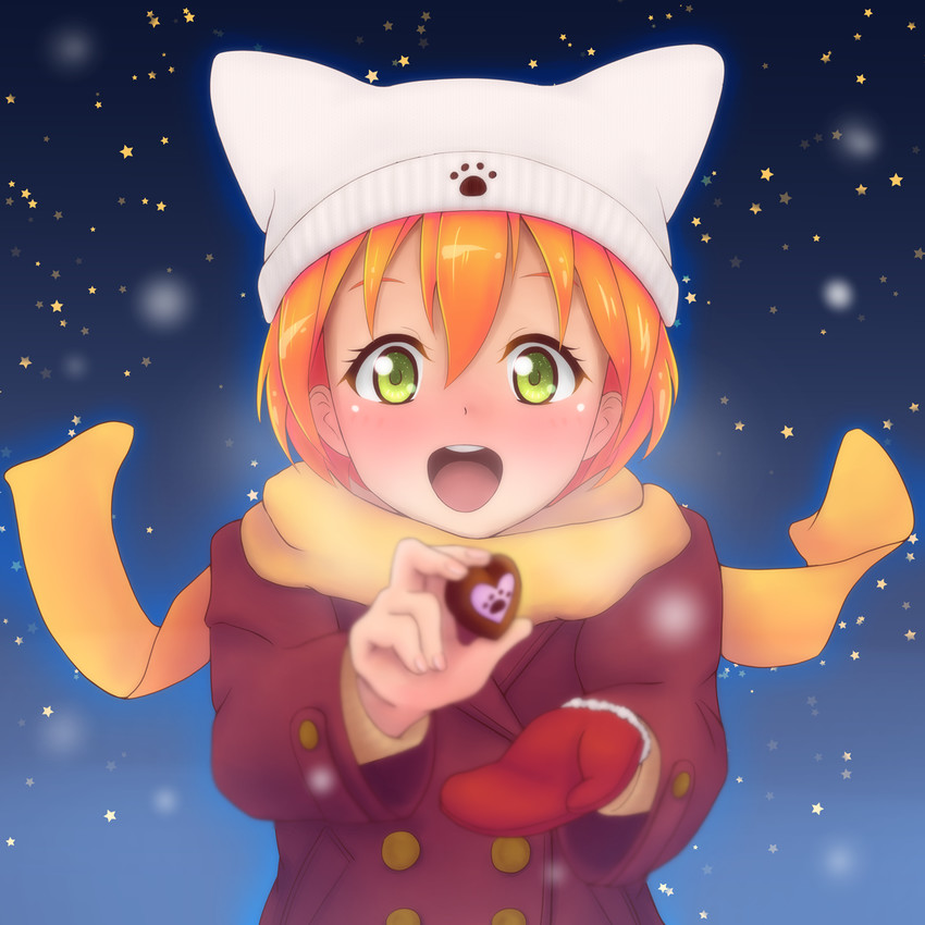 hoshizora rin (love live! and 1 more) drawn by shirokuma_(shirokuma416)
