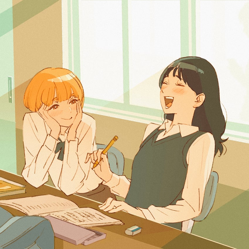 sometani nami and miyoshi aimi (kirio fanclub) drawn by 55bata6rou