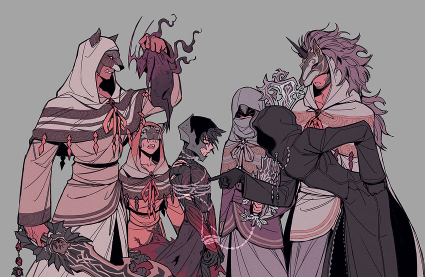 vanitas, flood, invi, aced, ira, and 2 more (kingdom hearts and 2 more) drawn by viiperfish