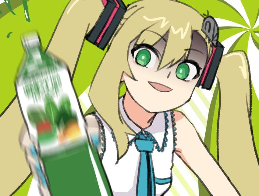hatsune miku and matangomu-chan (original and 2 more) drawn by matangom