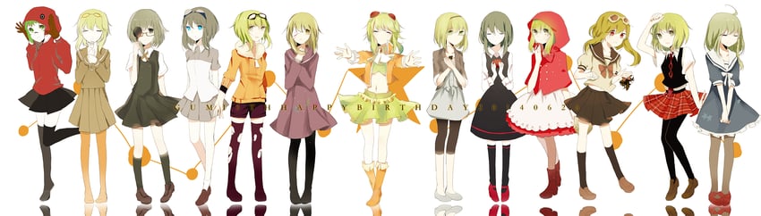gumi (vocaloid and 7 more) drawn by ayinyin