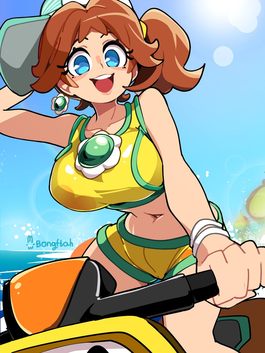princess daisy (mario and 2 more) drawn by bongfill