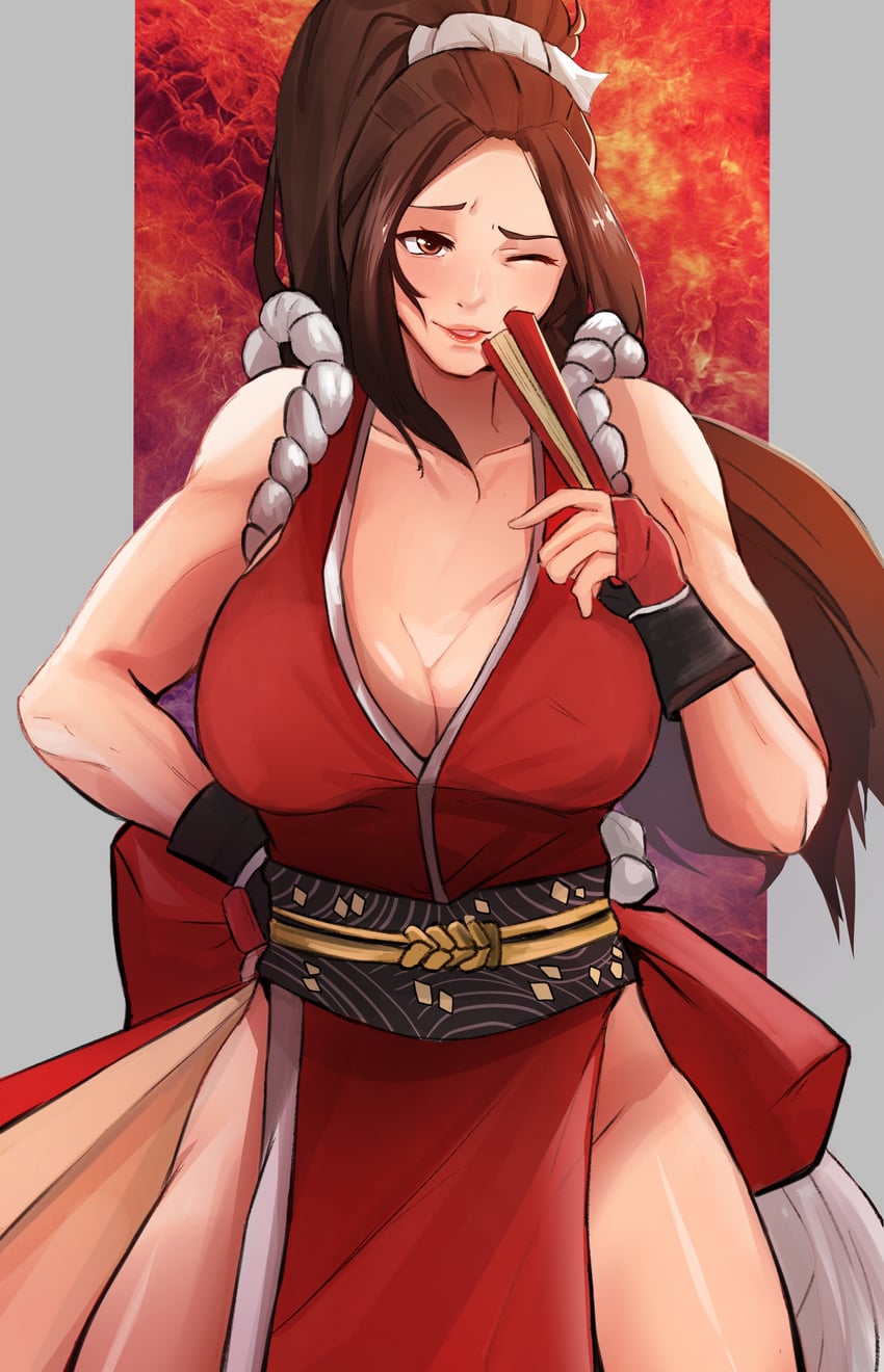 shiranui mai (the king of fighters and 1 more) drawn by shadowcero
