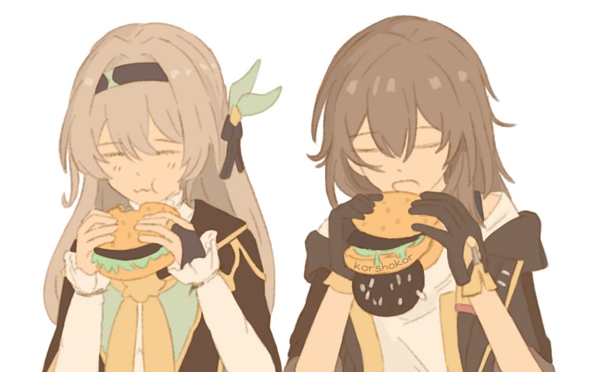 trailblazer, firefly, and stelle (honkai and 1 more) drawn by korshokor
