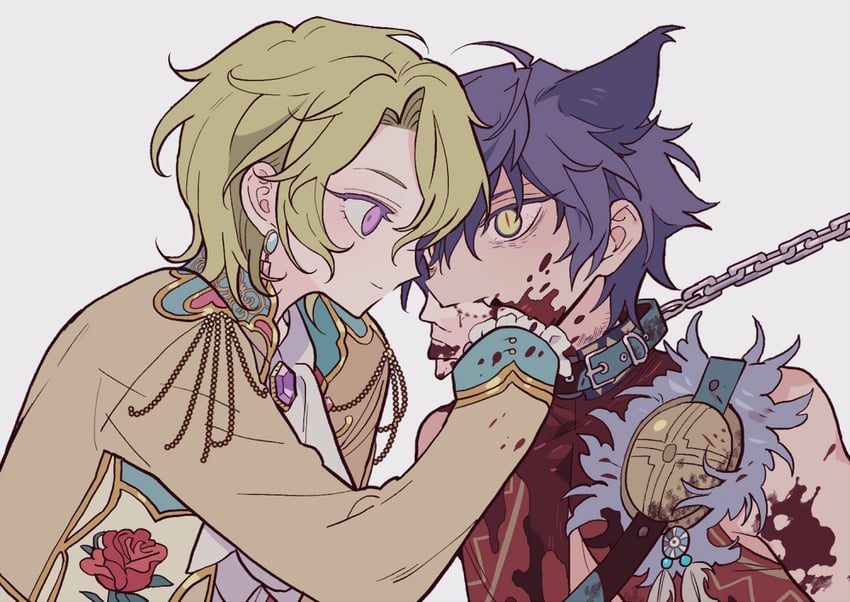 tomoe hiyori and sazanami jun (ensemble stars!) drawn by meremero