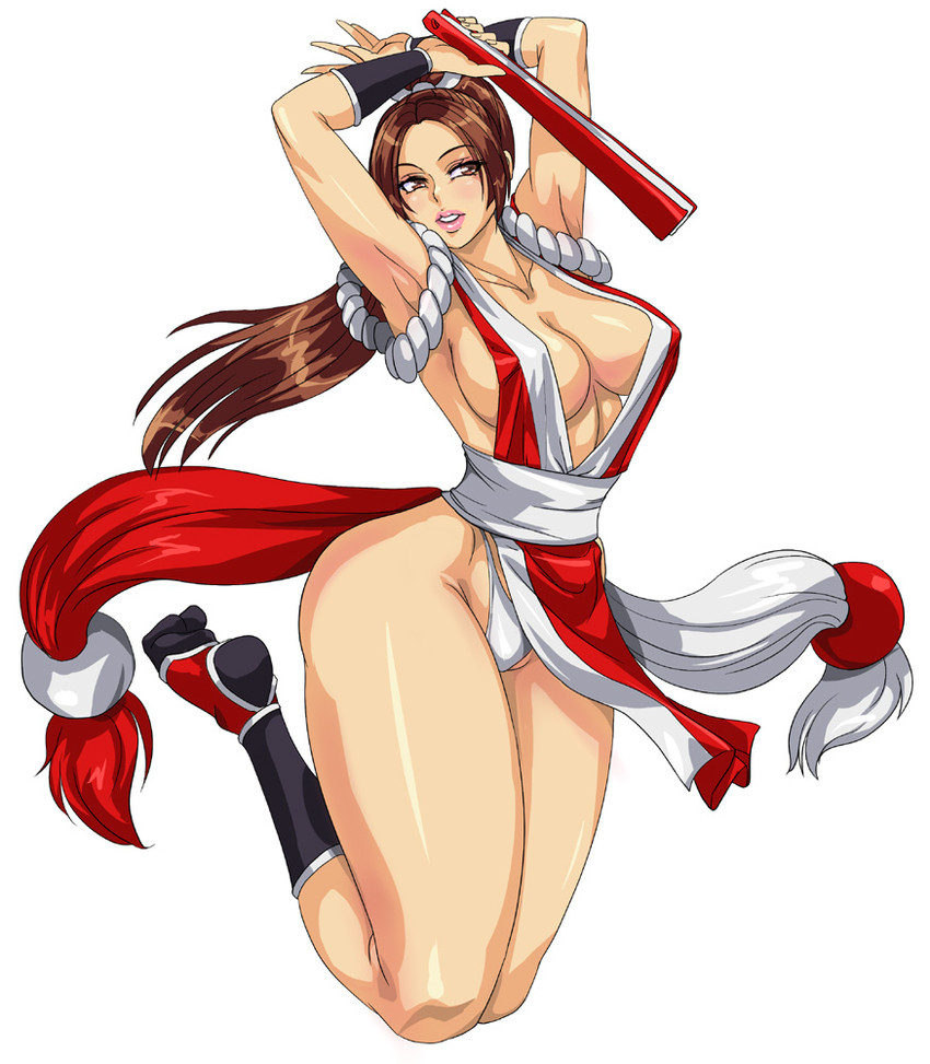 shiranui mai (the king of fighters and 1 more) drawn by iad