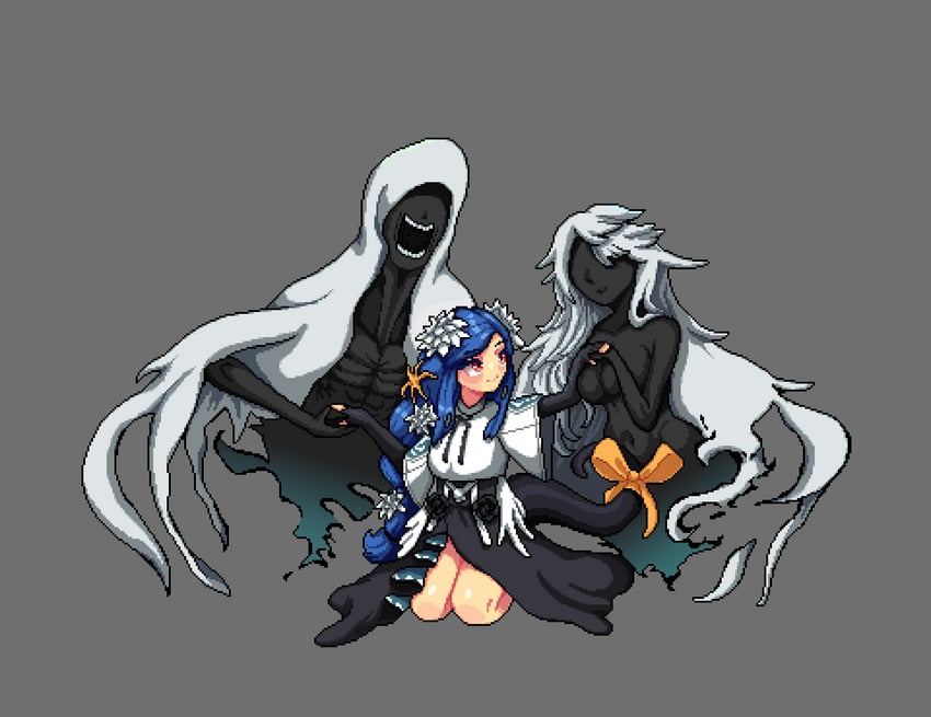 dizzy, necro, undine, and queen dizzy (guilty gear and 1 more) drawn by jimoon_fp