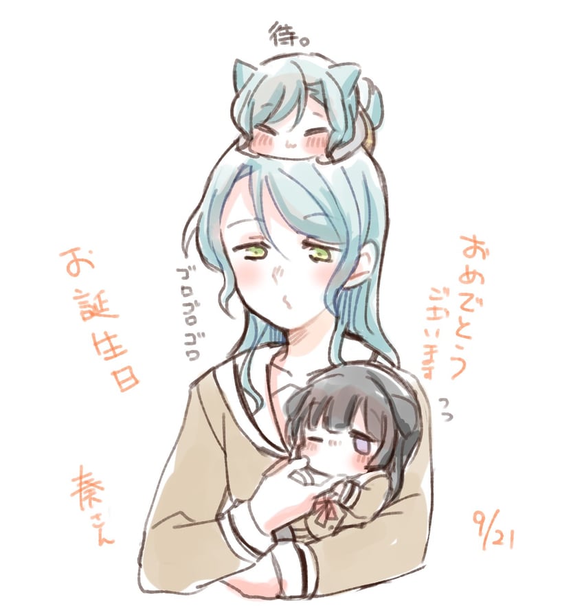 hikawa sayo, hikawa hina, and shirokane rinko (bang dream!) drawn by satoshi_(peso727)