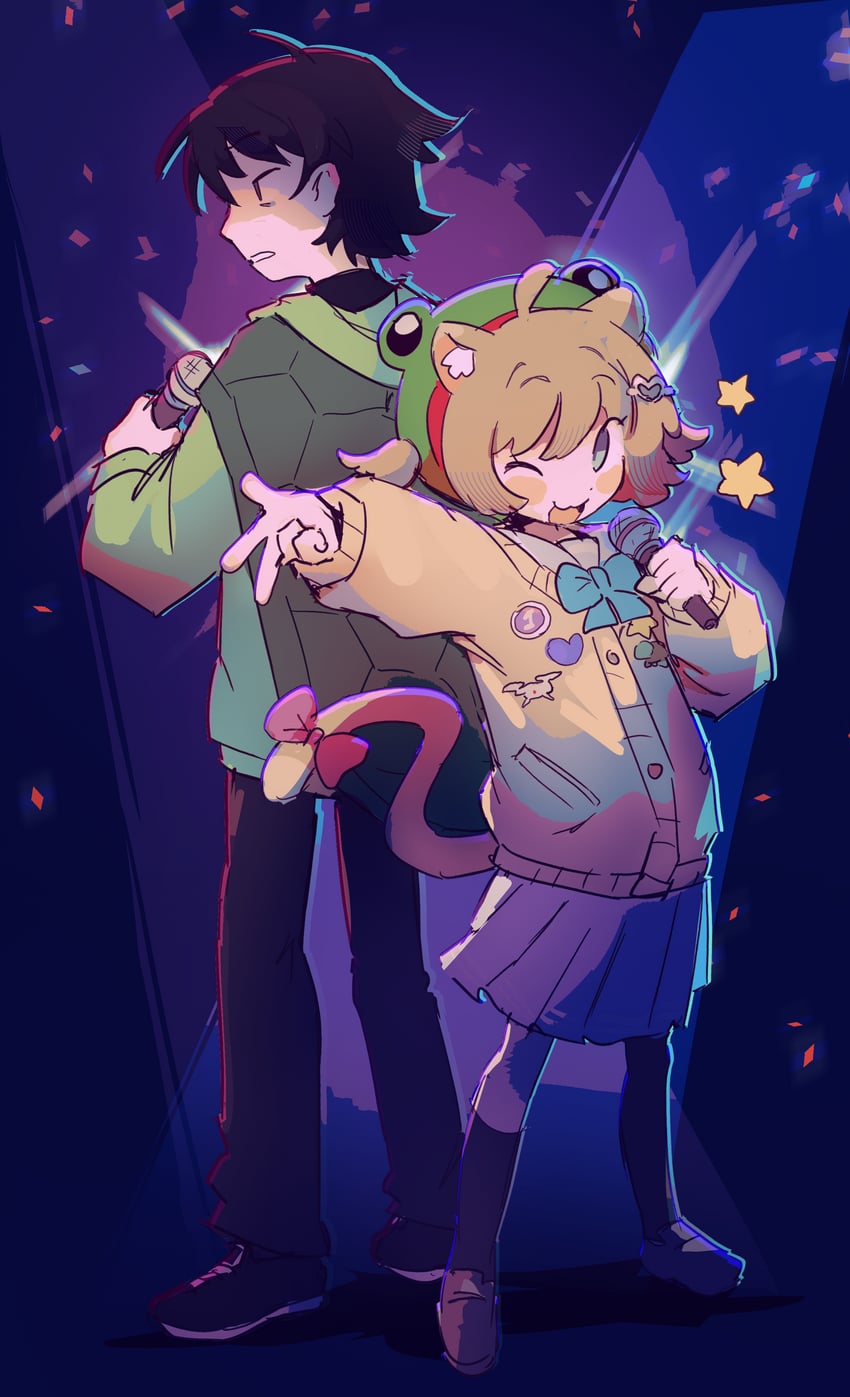 neuro-sama and vedal987 (vedal ai and 1 more) drawn by pasharuu