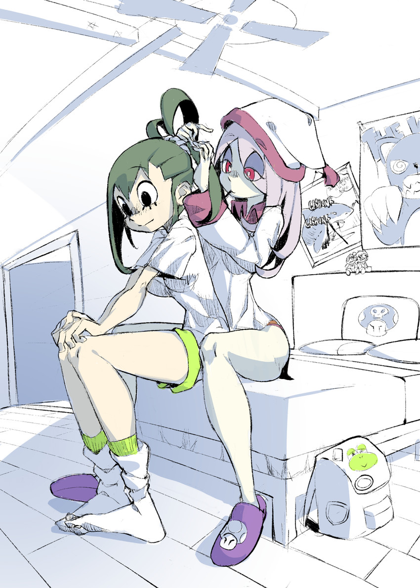 asui tsuyu and sucy manbavaran (boku no hero academia and 1 more) drawn by bearthemighty