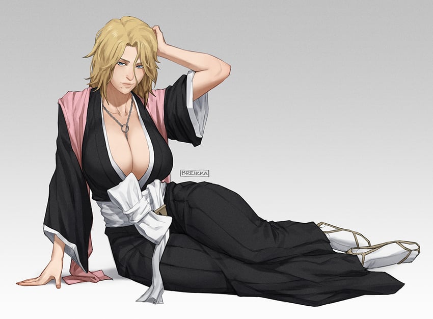 matsumoto rangiku (bleach and 1 more) drawn by breikka