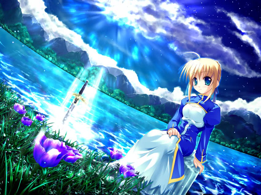 artoria pendragon and saber (fate and 1 more) drawn by onsokuzekuu