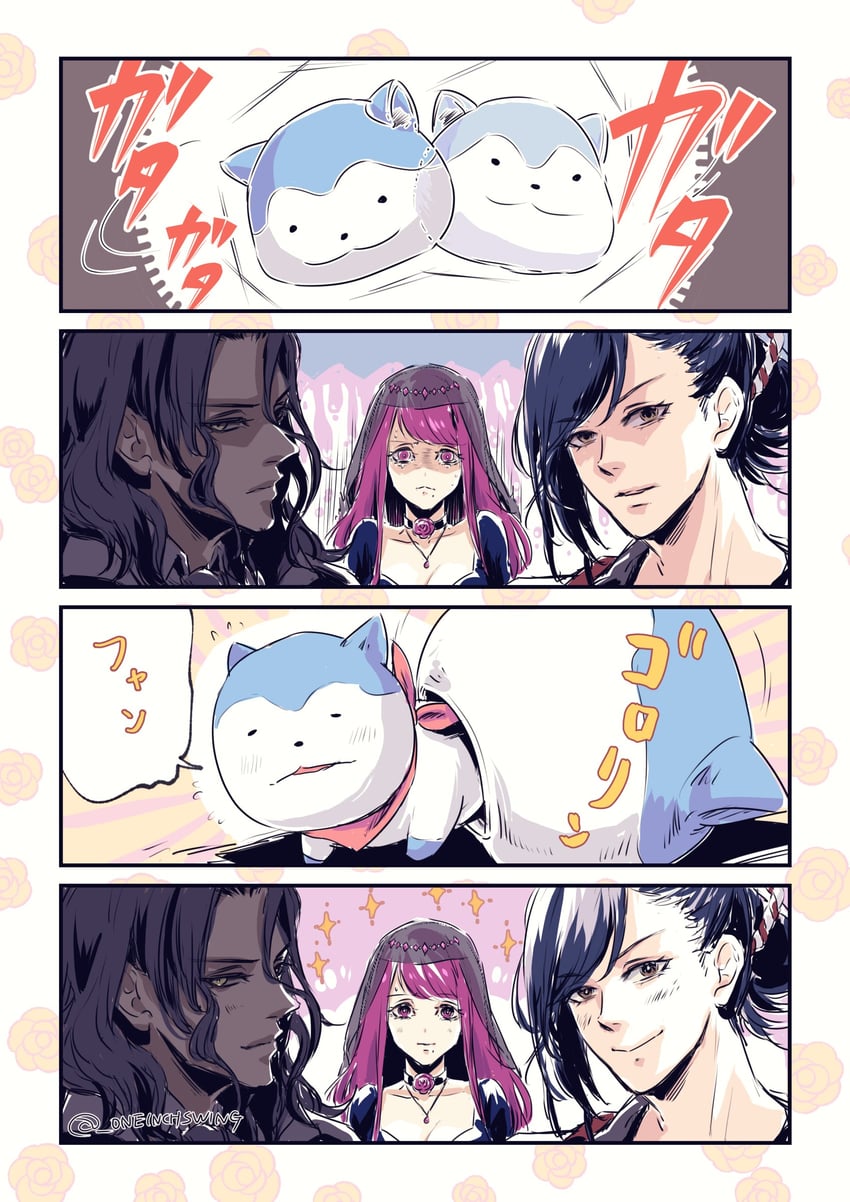ivy, sommie, kagetsu, and zelkov (fire emblem and 1 more) drawn by umi_(_oneinchswing)