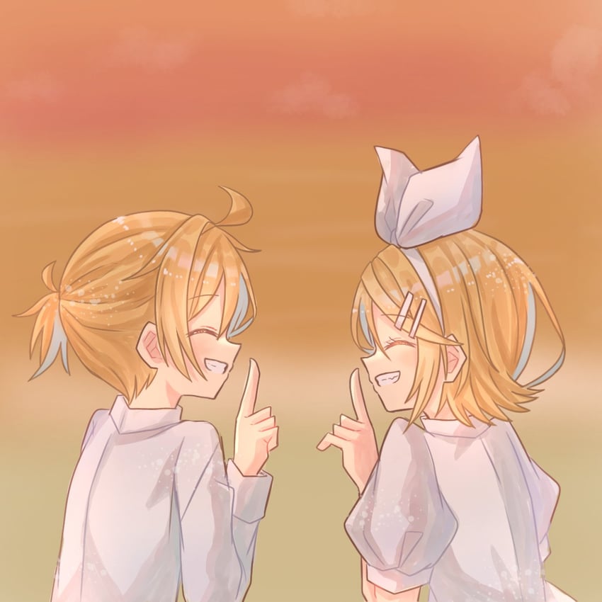 kagamine rin, kagamine len, riliane lucifen d'autriche, and allen avadonia (vocaloid and 2 more) drawn by aquamarinu