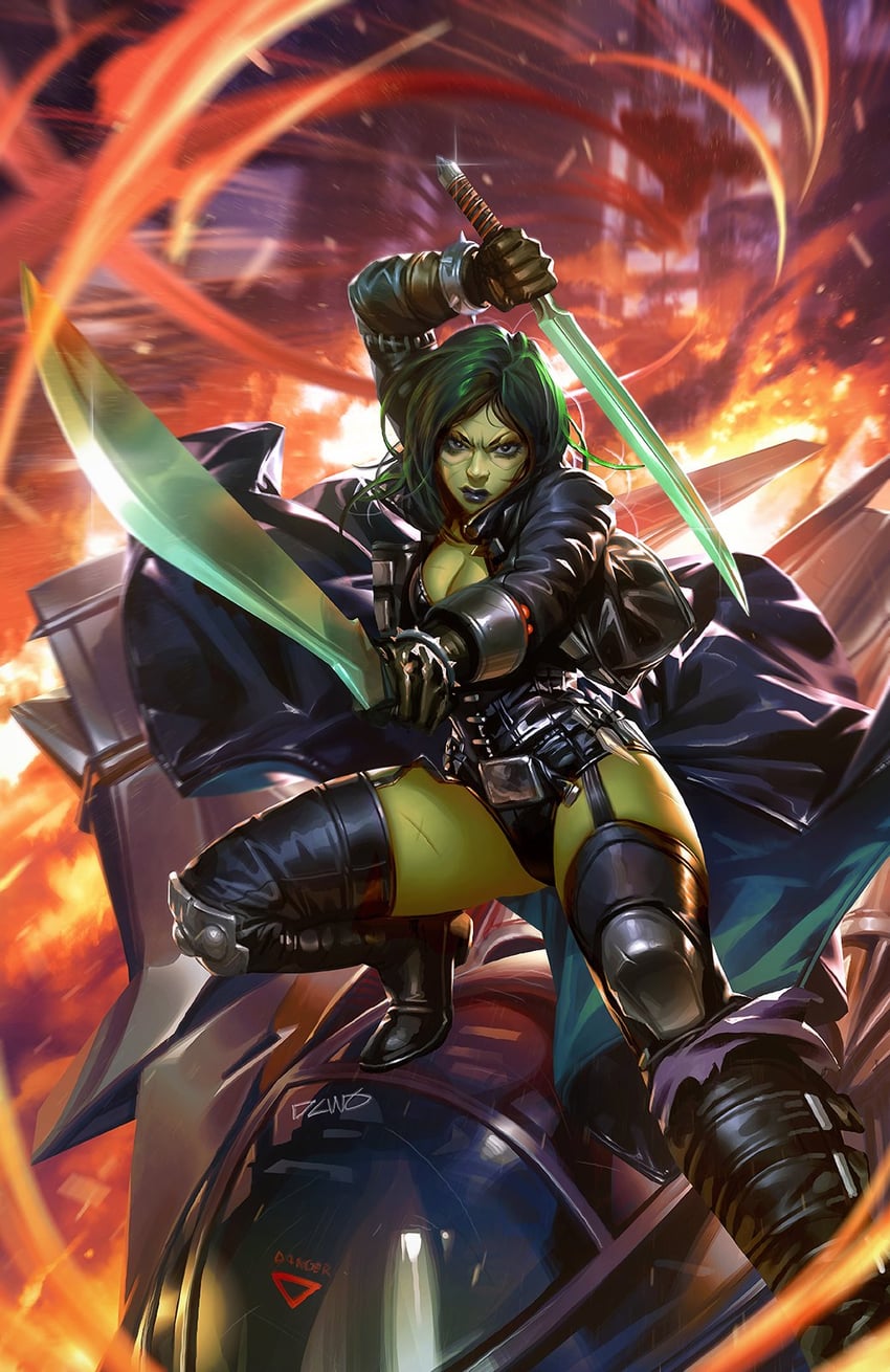 gamora (marvel and 1 more) drawn by dcwj