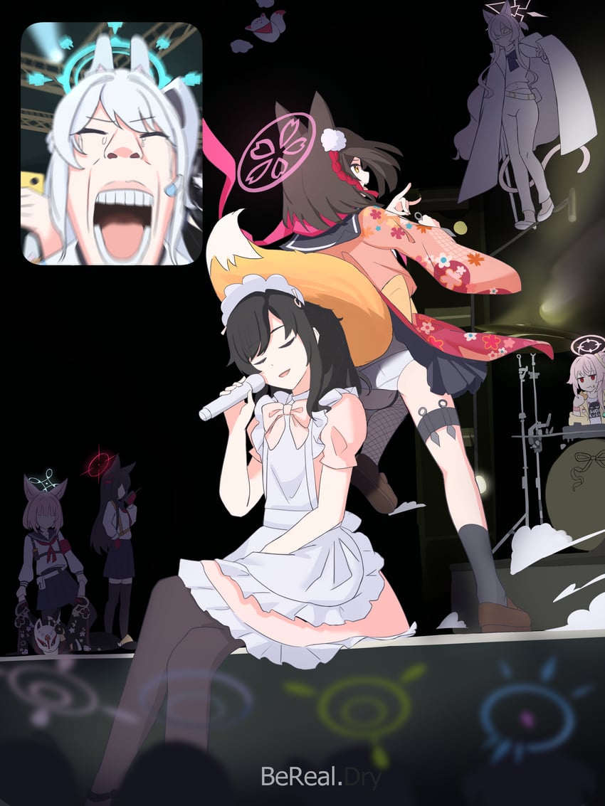 sensei, hanako, noa, miyako, nonomi, and 7 more (blue archive and 2 more) drawn by myuf