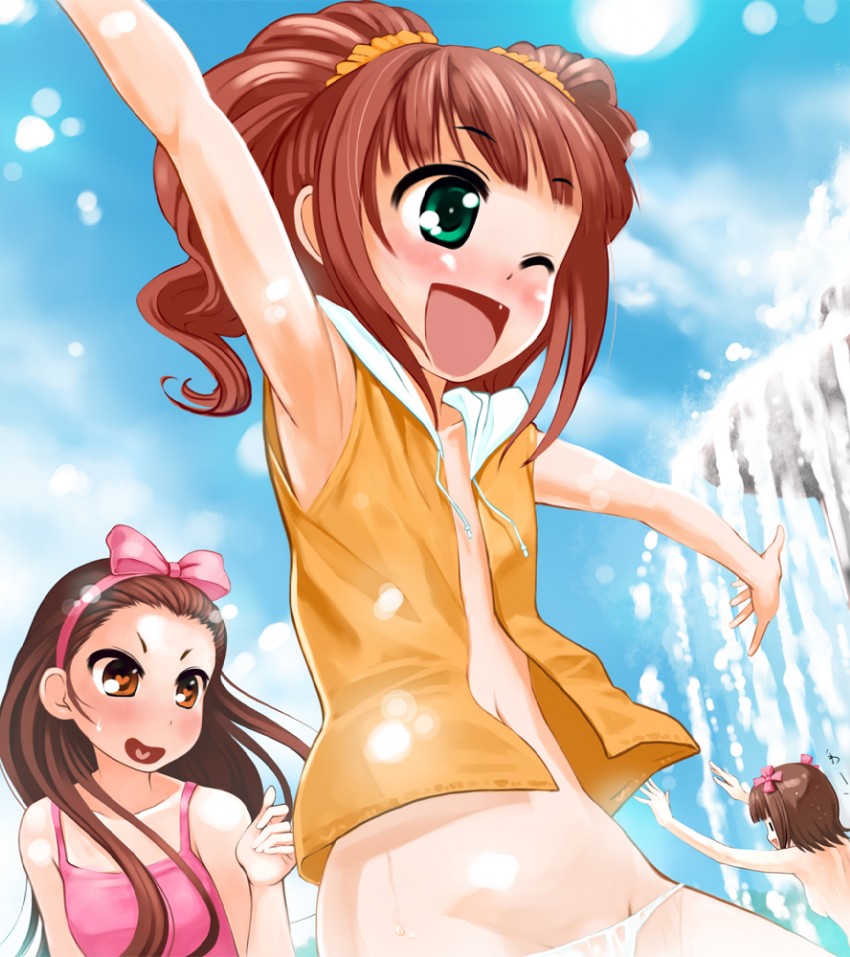 amami haruka, minase iori, and takatsuki yayoi (idolmaster) drawn by nanakorobi