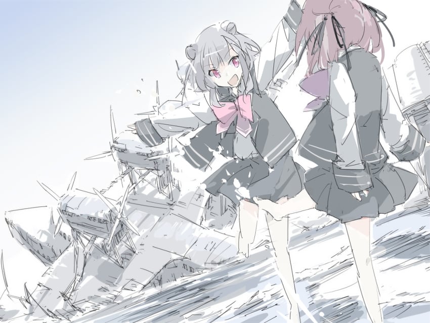koharu rikka and natsuki karin (synthesizer v and 1 more) drawn by feste